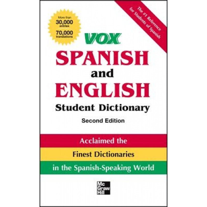 Vox Spanish and English Student Dictionary