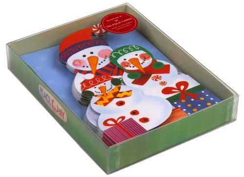 Snowfamily Tri-Fold Notecards