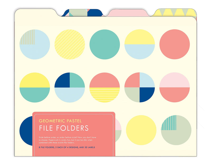 Geometric Pastel File Folder