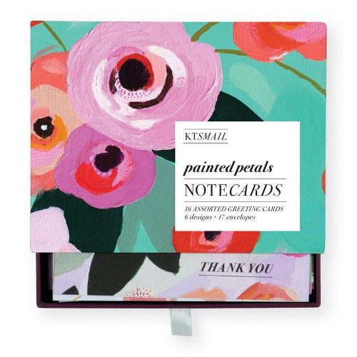 Painted Petals Greeting Assortment Boxed Notecards: Ntcd Box Painted Petals