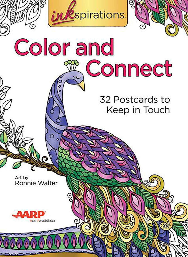 Inkspirations Color and Connect: 32 Postcards to Keep in Touch