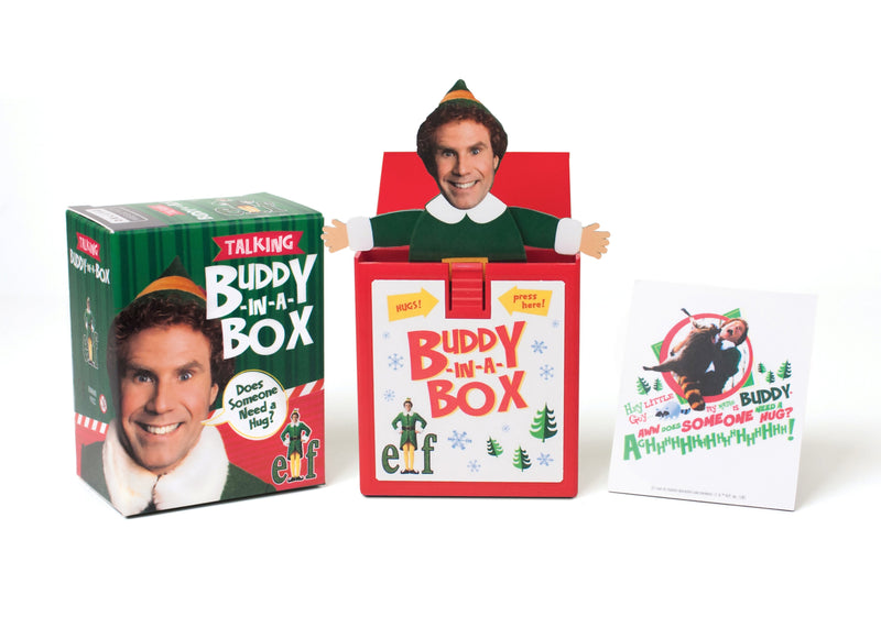 Elf Talking Buddy-in-a-Box: "Does somebody need a hug?"