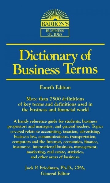 Dictionary of Business Terms