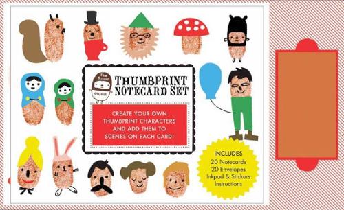 Small Object Thumbprint Notecards