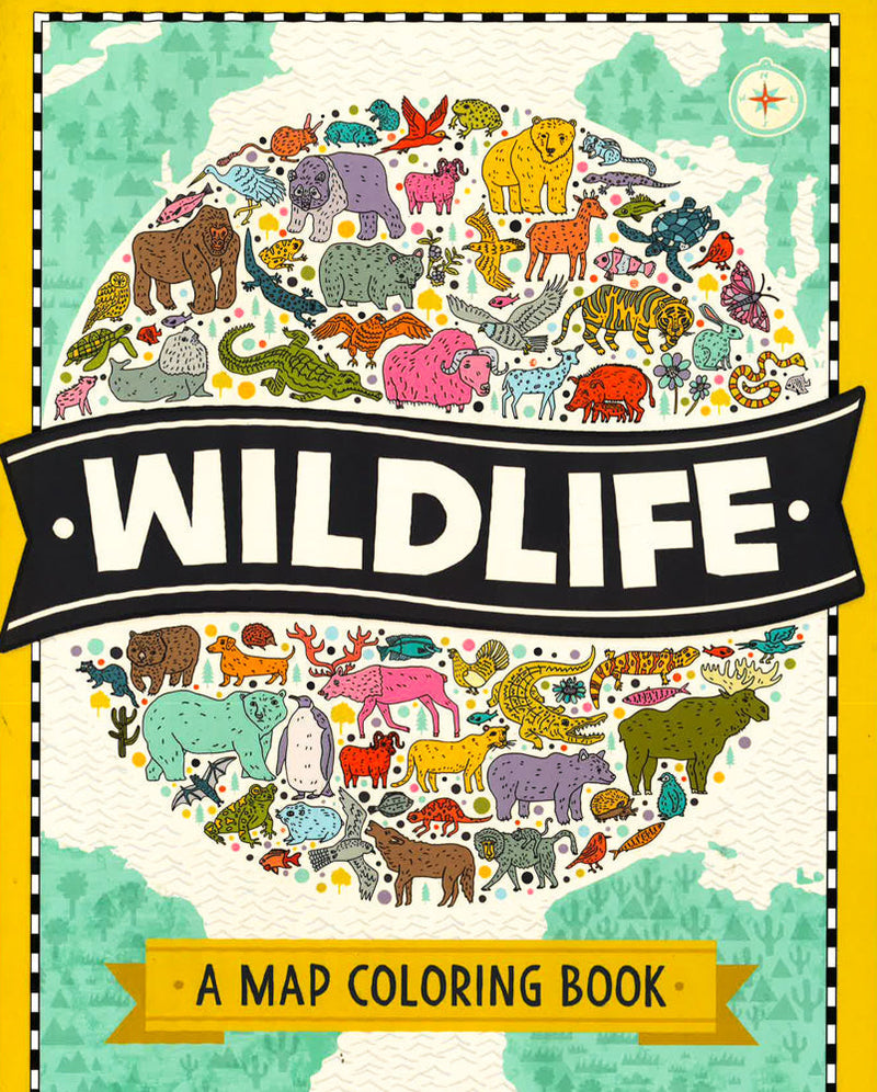 Wildlife: A Map Coloring Book