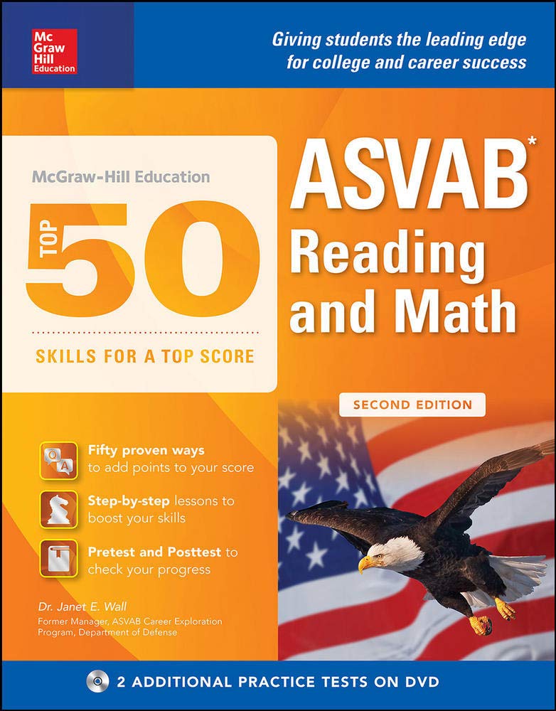 McGraw-Hill Education Top 50 Skills For A Top Score: ASVAB Reading and Math, Second Edition