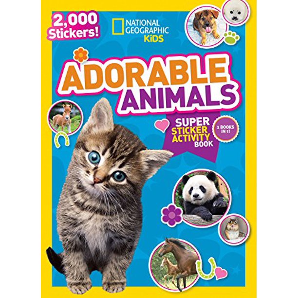 National Geographic Kids Adorable Animals Super Sticker Activity Book: 2,000 Stickers!