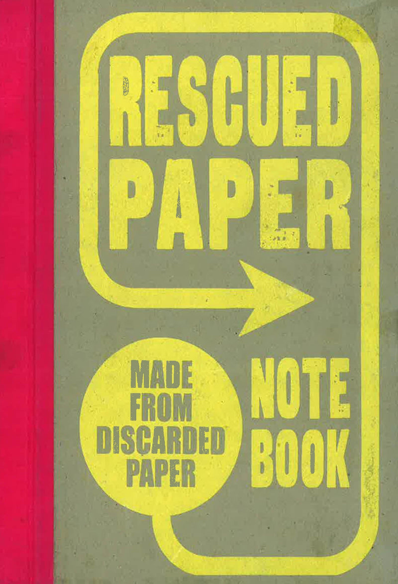 Rescued Paper Notebook, hardcover