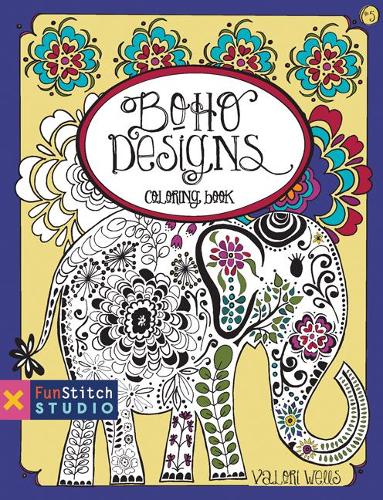 Boho Designs: Coloring Book