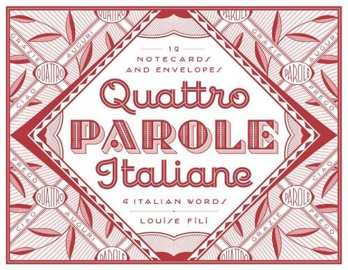 Quattro Parole Italiane Notecards: 12 Notecards and Envelopes