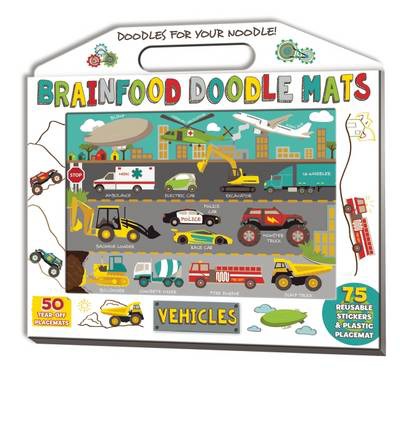 Brainfood Doodle Mats: Vehicles