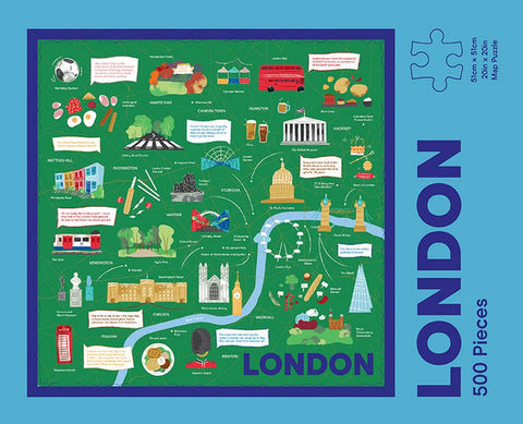 London Map Puzzle: 500-Piece Jigsaw Puzzle