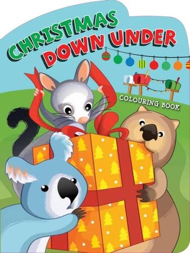 Christmas Downunder Shaped Colouring Book