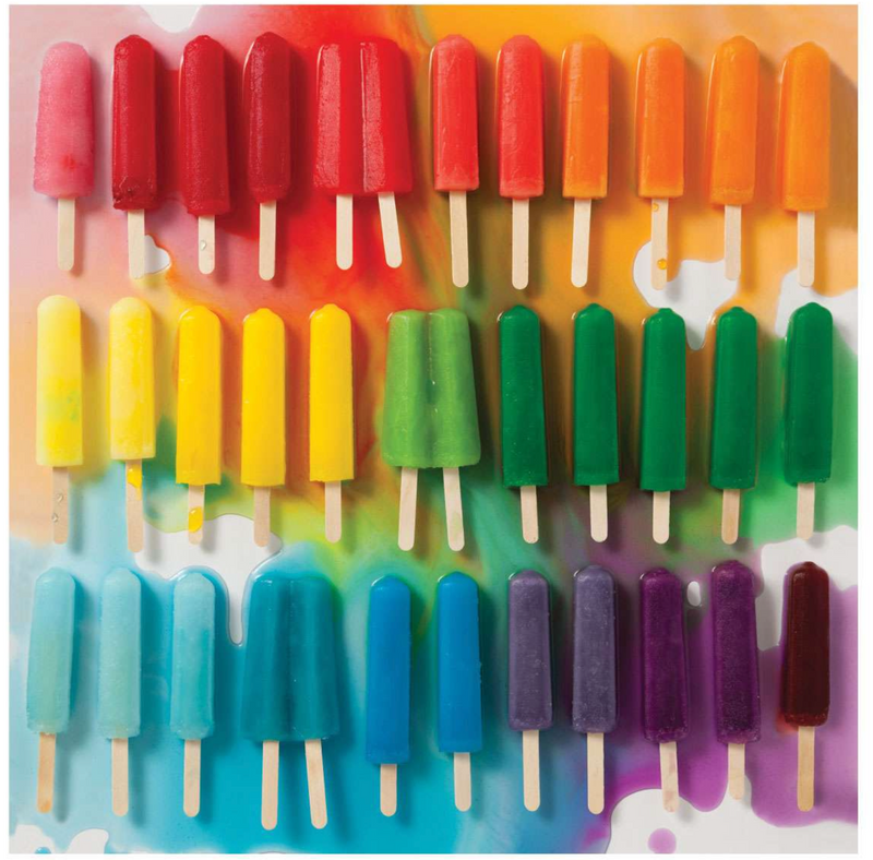 Rainbow Popsicles 500 Piece Puzzle