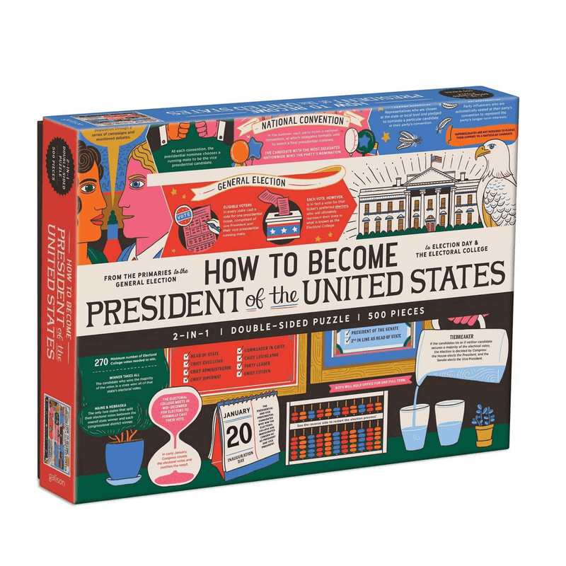 How to Become President of the United States 500 Piece Double-Sided Puzzle