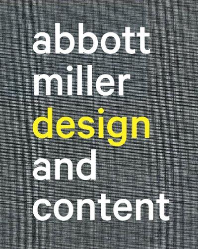 Abbott Miller: Design and Content